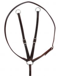 Showman Argentina cow leather running martingale