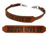 Showman Never Give Up branded wither strap