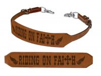 Showman Riding on Faith branded wither strap