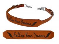 Showman Follow Your Dreams branded wither strap