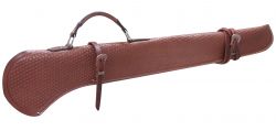 Showman 40" Basket tooled gun scabbard with copper buckles