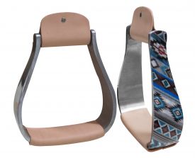 Showman Shimmering Navajo print stirrup.*Print may vary from shown