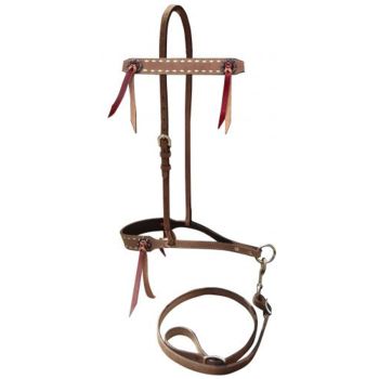 Showman Roughout Tie Down Noseband and Strap