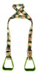 Showman Heavy duty nylon adjustable buddy stirrups with Cactus Print