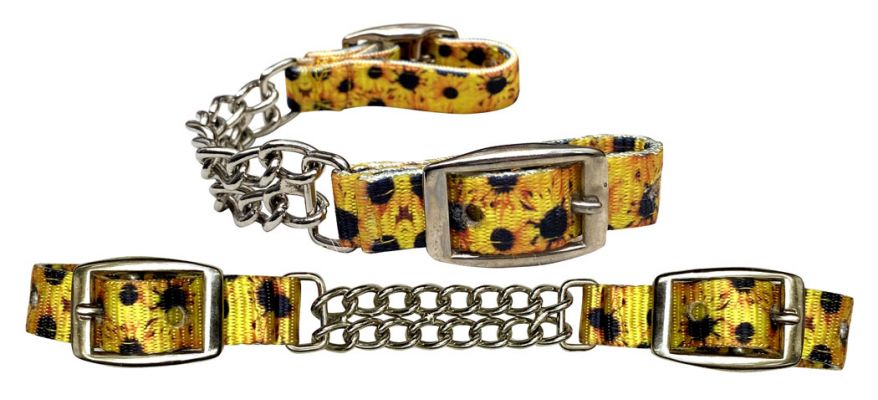 Showman Sunflower Fully adjustable double end chain nylon curb chain