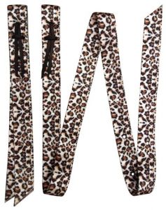 Showman  Premium Quality Cheetah Print Nylon tie strap and Off Billet set