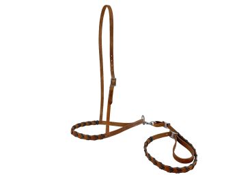 Showman Argentina Leather Braided nose tiedown #2