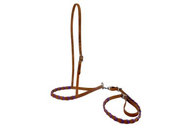 Showman Argentina Leather Braided nose tiedown #3