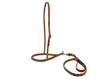 Showman Argentina Leather Braided nose tiedown #4
