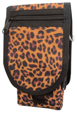 Showman Leopard print codura cell phone&#47;accessory case