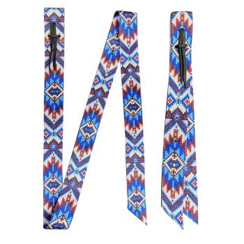Showman Premium Quality Tribal Skies Nylon Tie Strap and Off Billet Set