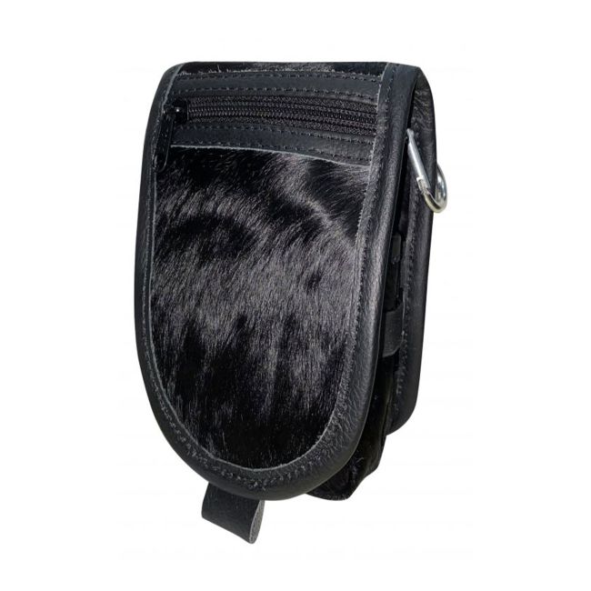 Showman Hair on Cowhide Cell Phone&#47;Accessory Case - Black