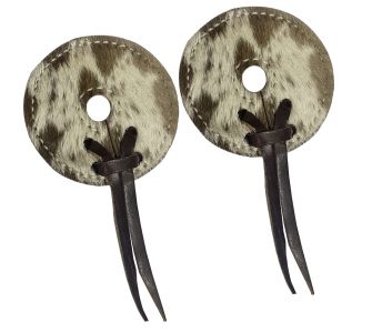 Showman Hair on Cowhide Leather bit guards