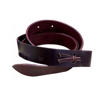 6' x 1.75" Leather Tie Strap with Punched Holes