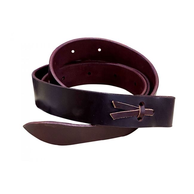 6' x 1.75" Leather Tie Strap with Punched Holes