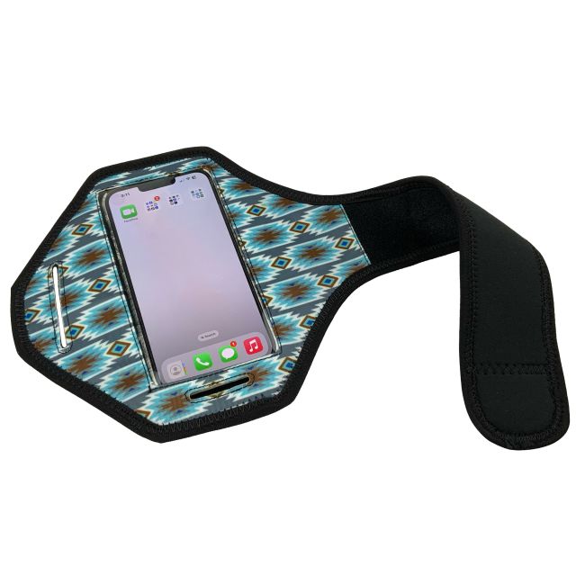 Showman Gray Blue Aztec Phone Holster #2