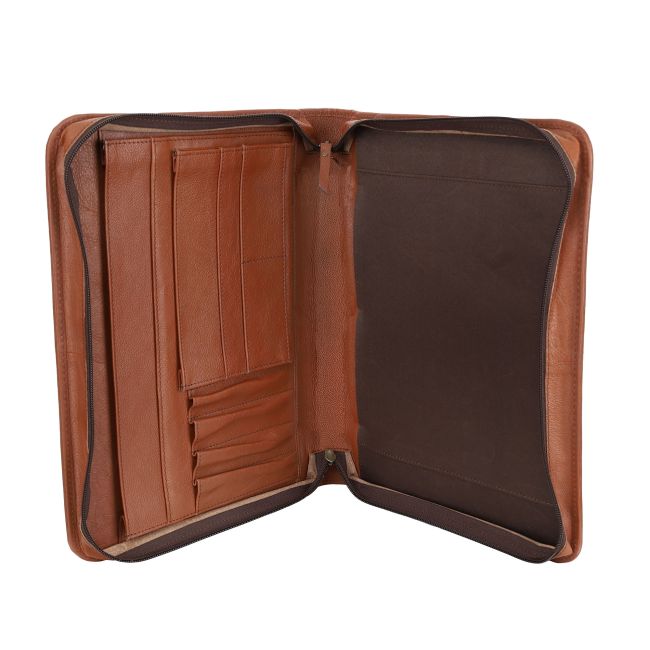Klassy Cowgirl Cowhide Leather Binder - No Rings #2