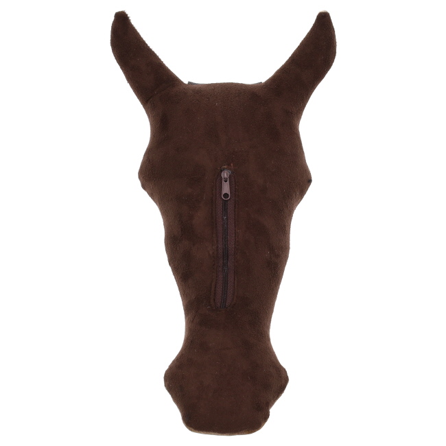 Showman Hair on Cowhide Decorative Pillow - Horse Head with Forelock #5
