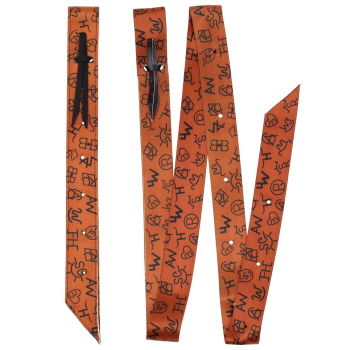 Showman Cowboy Code Nylon Tie Strap and Off Billet Set