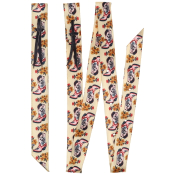 Showman Boots in Bloom Nylon Tie Strap and Off Billet Set