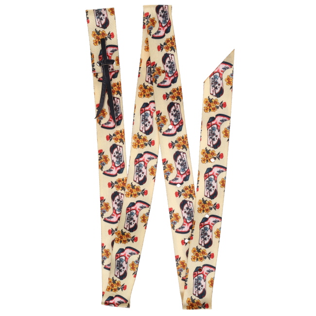 Showman Boots in Bloom Nylon Tie Strap and Off Billet Set #3