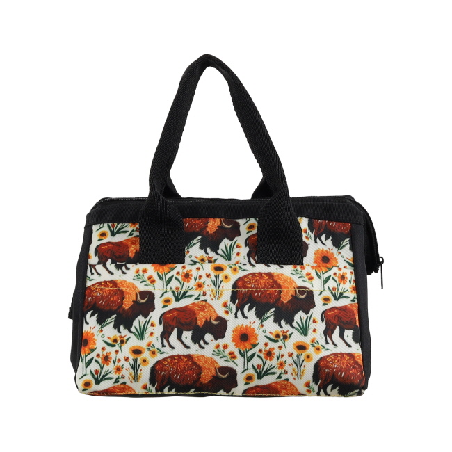 Showman Bison Blooms Tote Bag #2