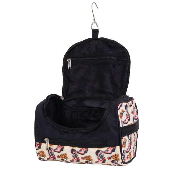 Showman Boots in Bloom Hanging Toiletry Bag #2