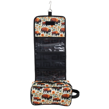 Showman Bison Blooms Roll-Up Accessory Bag