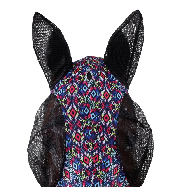 Showman Electric Aztec Lycra Fly Mask #2
