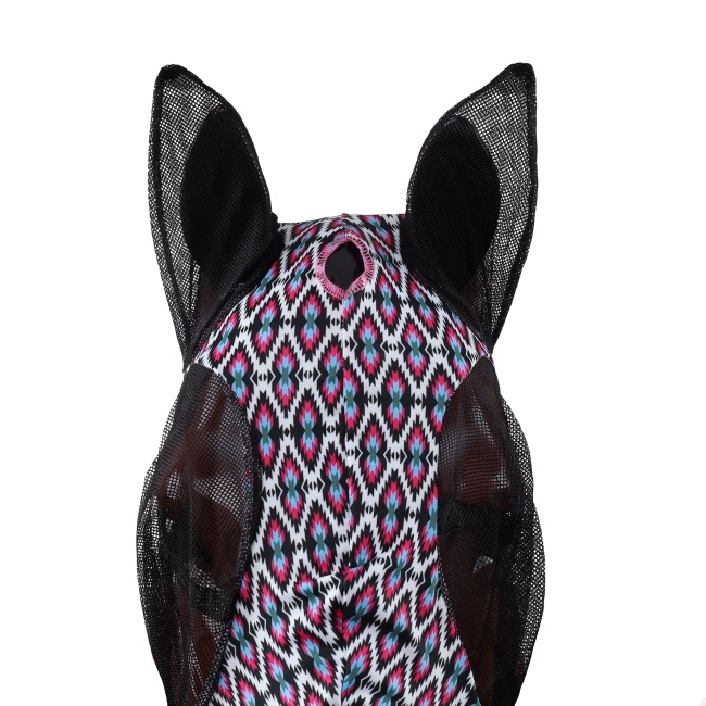 Showman Neon Navajo Lycra Fly Mask #2