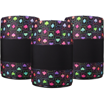 Showman Wild Card Lycra Barrel Covers - Set of 3