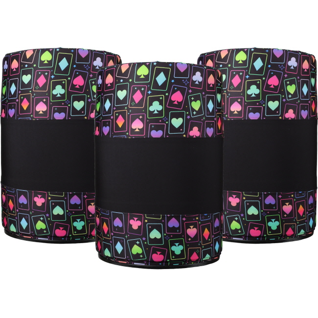 Showman Wild Card Lycra Barrel Covers - Set of 3