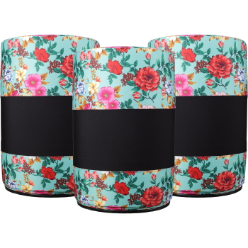 Showman Wildflower Lycra Barrel Covers - Set of 3