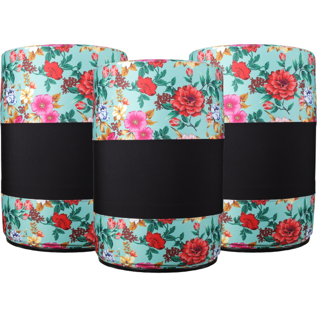 Showman Wildflower Lycra Barrel Covers - Set of 3