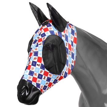Showman Cowboy Pride Lycra Fly Mask
