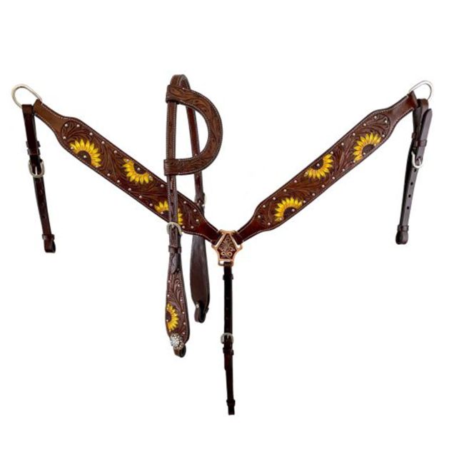 Double T Harvest Sunflower Barrel Style Saddle - 10 Inch #2