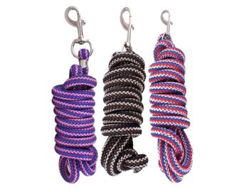 Nylon Pro Braided Lead Rope with nickel Plated Hardware