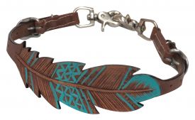 Showman PONY Cut-out, hand painted feather wither strap