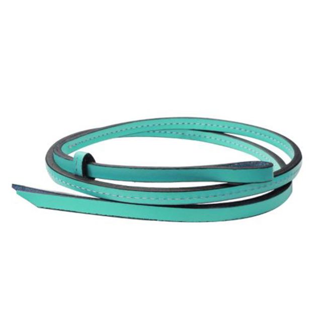 Showman 50" x 1&#47;2" Colored leather over &amp; under whip #4