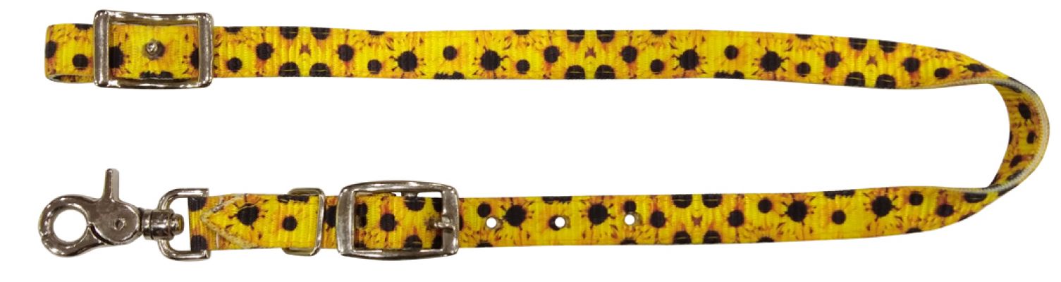 Showman Premium Nylon wither strap with Sunflower Print