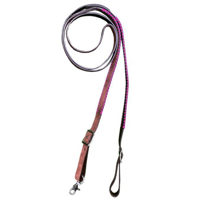 Showman Rawhide Laced Argentina Leather Contest Reins #3