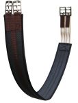 Showman neoprene English girth. Girth has double stainless steel buckles on both ends and elastic on one end