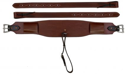 Showman heavy duty medium leather backrigging 5"