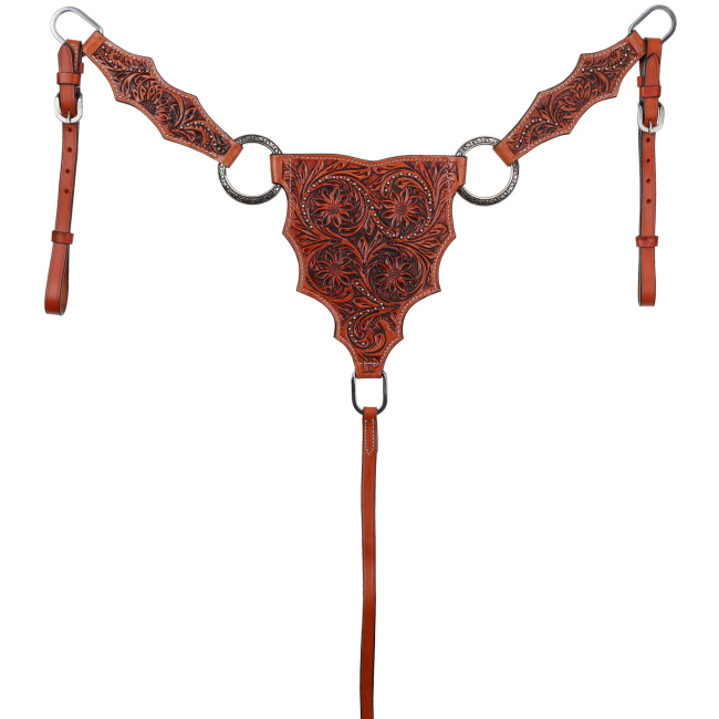 Showman Sunflower Ridge One Ear Headstall and Breastcollar Set #3