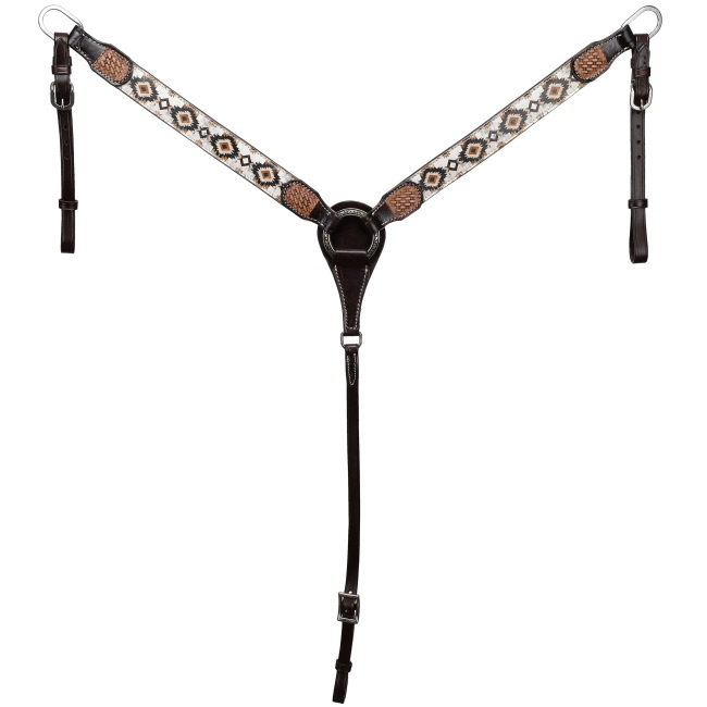 Showman Aztec Sunstone One Ear Headstall and Breastcollar Set #3