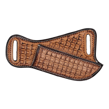 Showman Waffle and Dot Tooled Knife Sheath