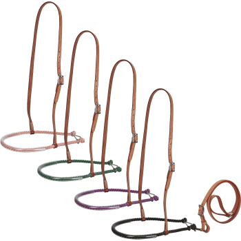 Showman Leather Tie Down with Lariat Noseband