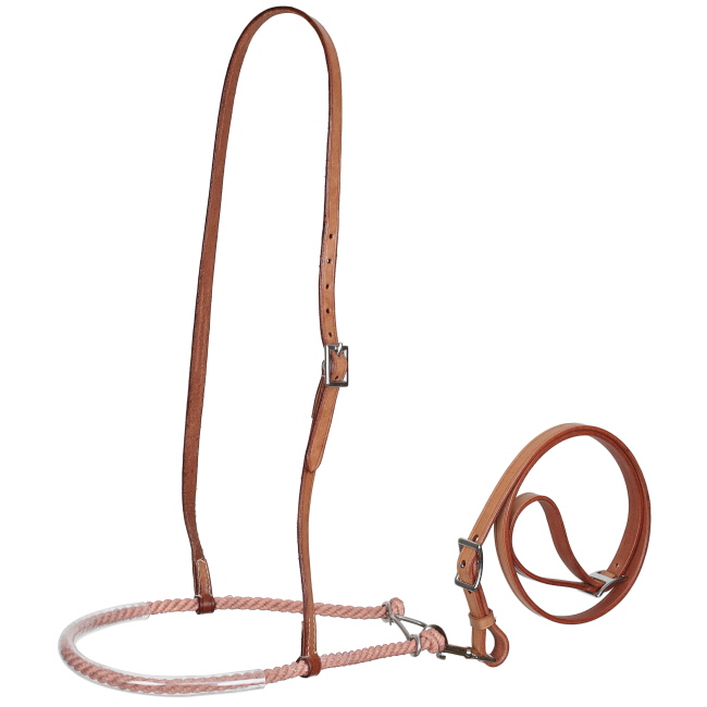 Showman Leather Tie Down with Lariat Noseband #4