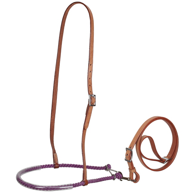 Showman Leather Tie Down with Lariat Noseband #5