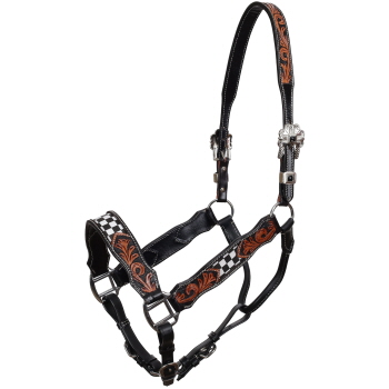 Showman Fast Lane Leather Halter